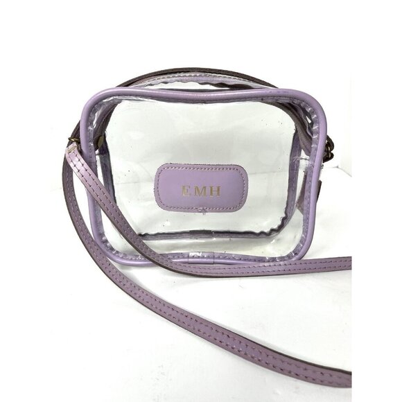 Jon Hart Lavender Iris Leather LOLA Clear Purse Handbag Crossbody “EMH” - Picture 1 of 7